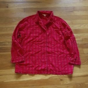 Victoria's Secret Red Flannel Pajamas Women's Medium